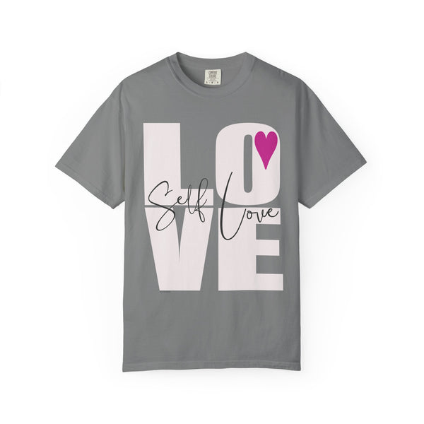 ♡ Self-LOVE .: Garment Dyed 100% Cotton T-Shirts (Relaxed fit)