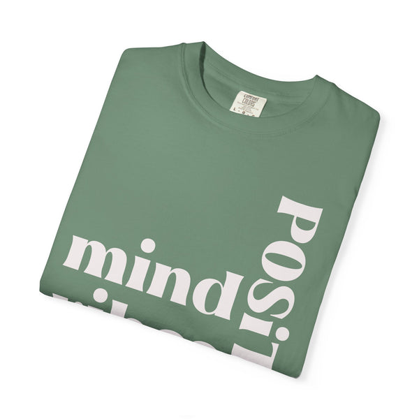 ♡ Positive Mind-Vibes-Life .: Unisex Garment Dyed 100% Cotton T-Shirts (Relaxed fit)