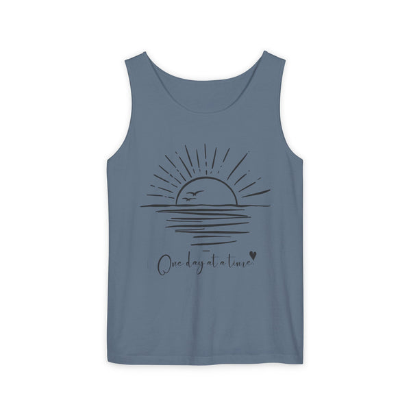 One day at a time .: Garment-Dyed Tank Top