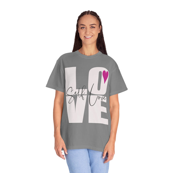 ♡ Self-LOVE .: Garment Dyed 100% Cotton T-Shirts (Relaxed fit)