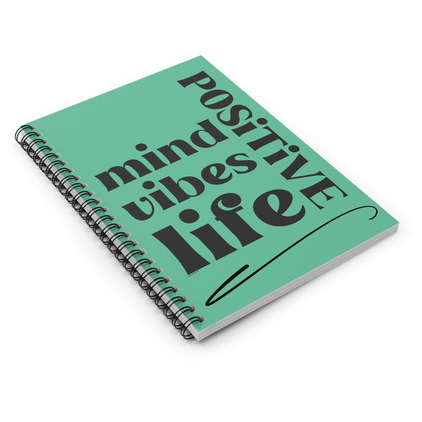 ♡ Positive Mind .: Classic Spiral Notebook :: 118 Ruled Line