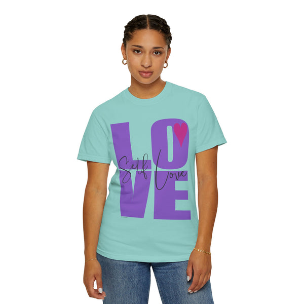 ♡ Self-LOVE .: Garment Dyed 100% Cotton T-Shirts (Relaxed fit)