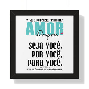 AMOR Próprio ♡ Inspirational Framed Poster Decoration