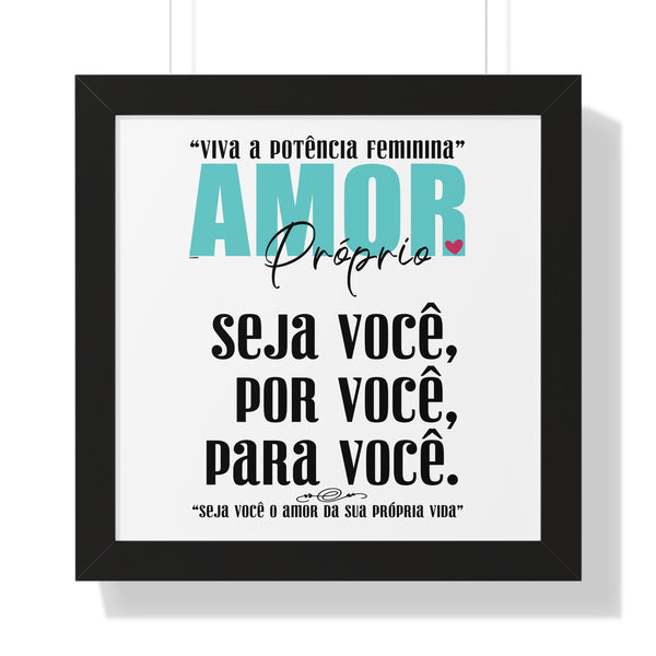 AMOR Próprio ♡ Inspirational Framed Poster Decoration
