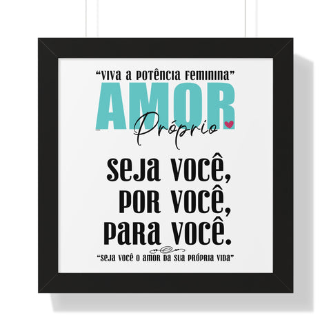 AMOR Próprio ♡ Inspirational Framed Poster Decoration