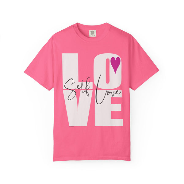 ♡ Self-LOVE .: Garment Dyed 100% Cotton T-Shirts (Relaxed fit)