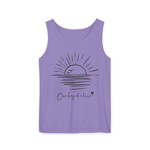 One day at a time .: Garment-Dyed Tank Top