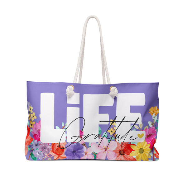 ♡ LiFE :: Gratitude :: Floral Collection .: Fashion Tote Bag