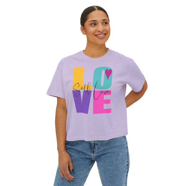 Self LOVE .: Women's Boxy Tee (Boxy fit)