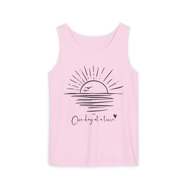 One day at a time .: Garment-Dyed Tank Top