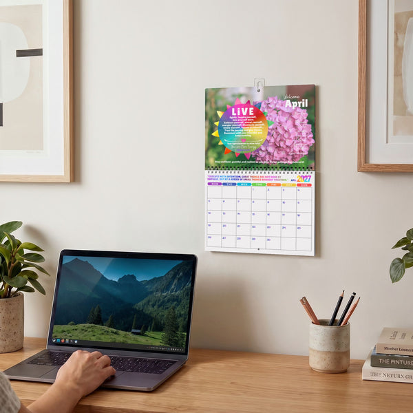 NEW 2027 Wall Calendar :: Live the Life "ILLUMINATION" Edition