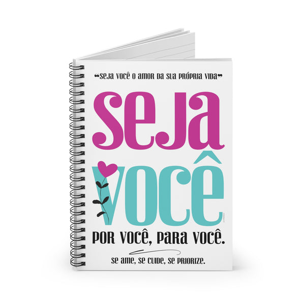 Seja Você ♡ Spiral Notebook with Inspirational Design :: 118 Ruled Line