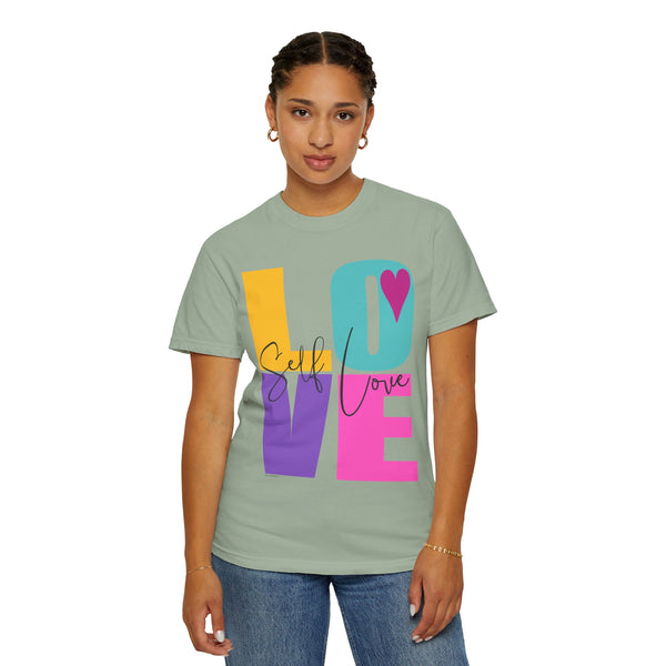♡ Self-LOVE .: Garment Dyed 100% Cotton T-Shirts (Relaxed fit)