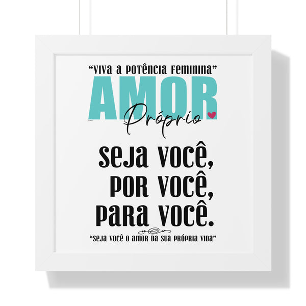 AMOR Próprio ♡ Inspirational Framed Poster Decoration