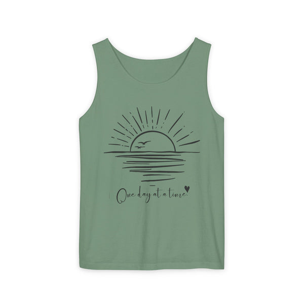 One day at a time .: Garment-Dyed Tank Top