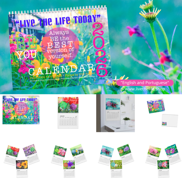 Live the Life Today .: 2026 Wall CALENDAR with Positive Affirmations .: Original Edition