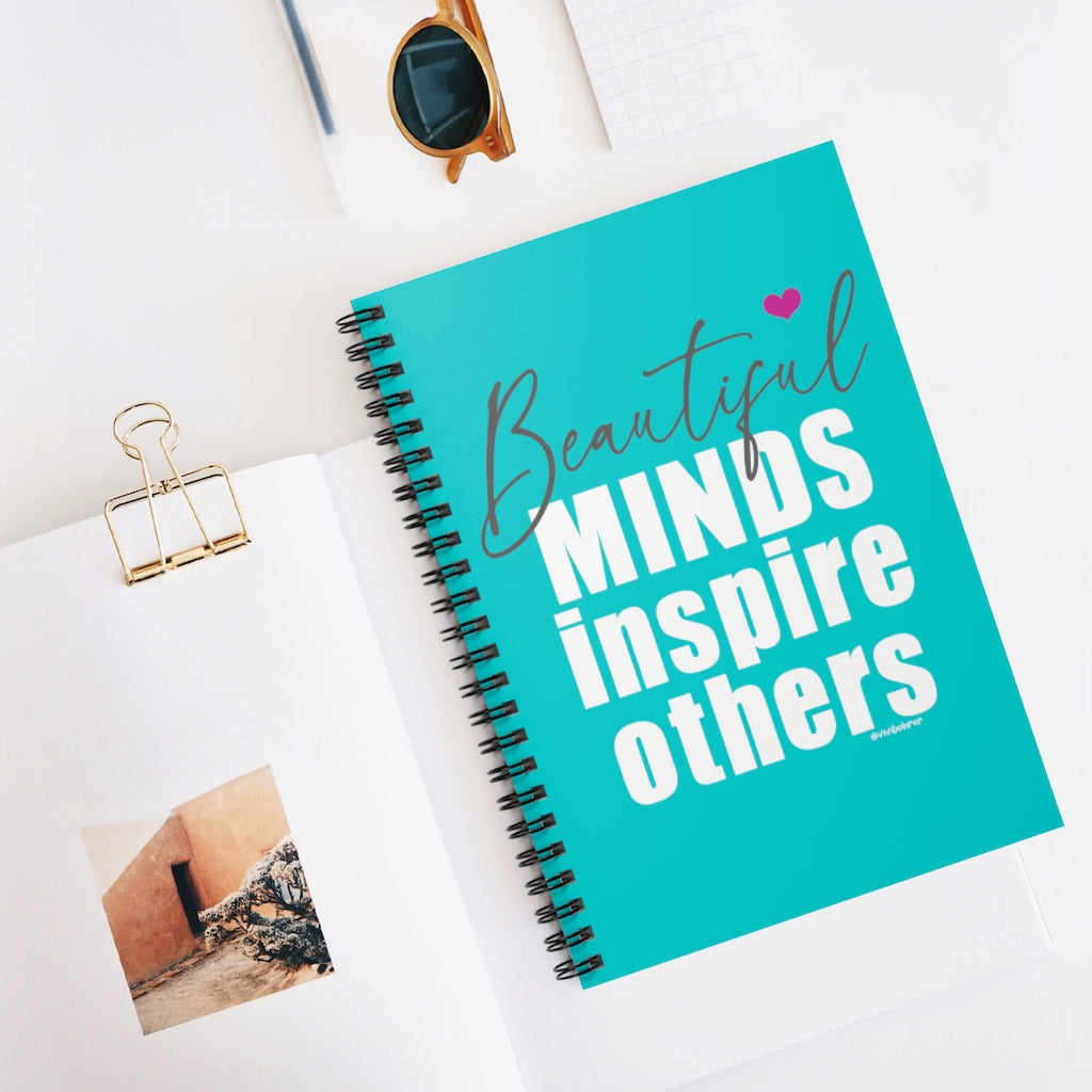 ♡ Spiral Notebook with Inspirational Design :: 118 Ruled Line