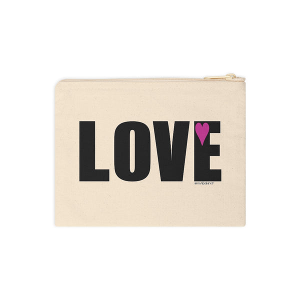 ♡ LOVE .: Natural Cotton Zipper Pouch