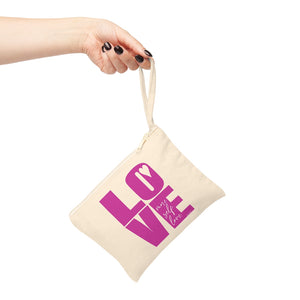♡ SELF LOVE .: Natural Cotton Zipper Pouch