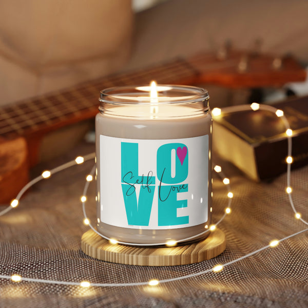 ♡ Self-LOVE .:  Inspirational :: 100% natural Soy Candle, 9oz  :: Eco Friendly
