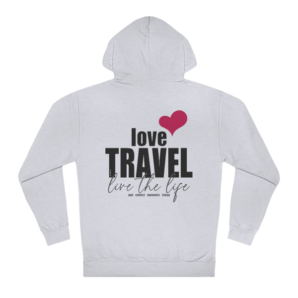 ♡ LOVE TRAVEL :: Unisex Hooded Sweatshirt