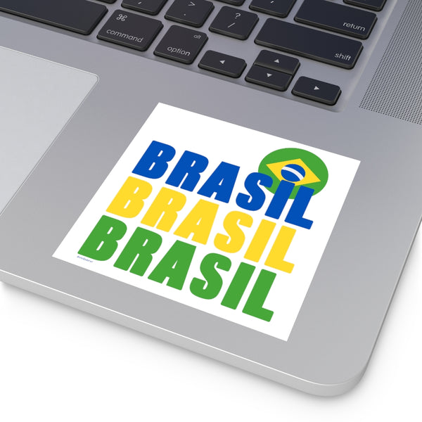 BRASIL .: Square Stickers, Indoor\Outdoor