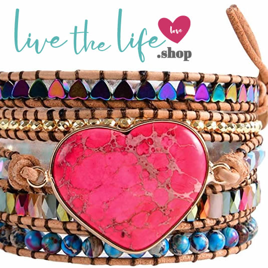 ♡ Live the Life Healing Natural Red Jasper stone Bracelet