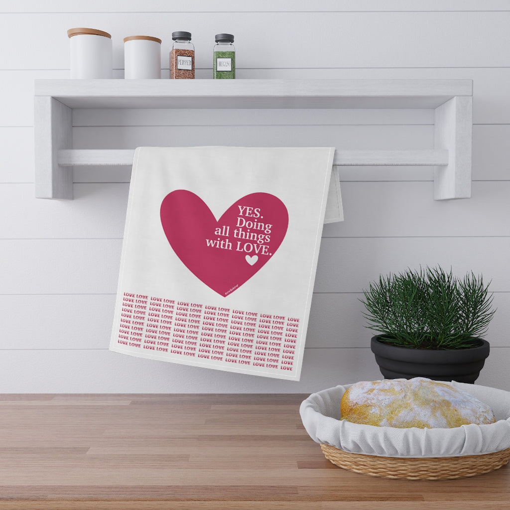 ♡ Decorative Kitchen Towel with Positive Affirmations