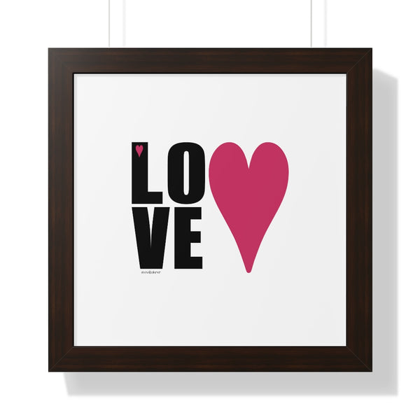 Love ♡ Inspirational Framed Poster Decoration
