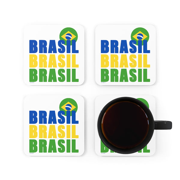 BRASIL .: Corkwood Coaster Set