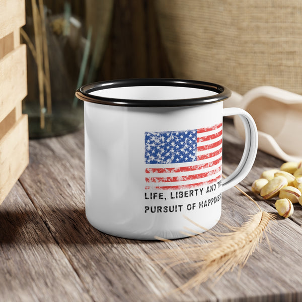 USA .: "Life, Liberty and the pursuit of Happiness" .: Camp Cup (12oz)