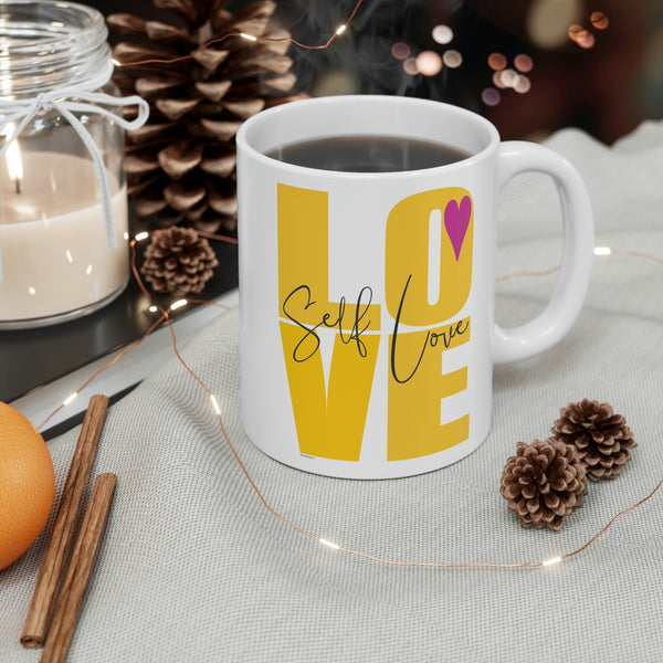 ♡ Self LOVE :: Inspirational & Motivational Coffee or Tea Mug  :: 11oz