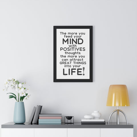 ♡ Inspirational Framed Poster Decoration (16″ × 24″)