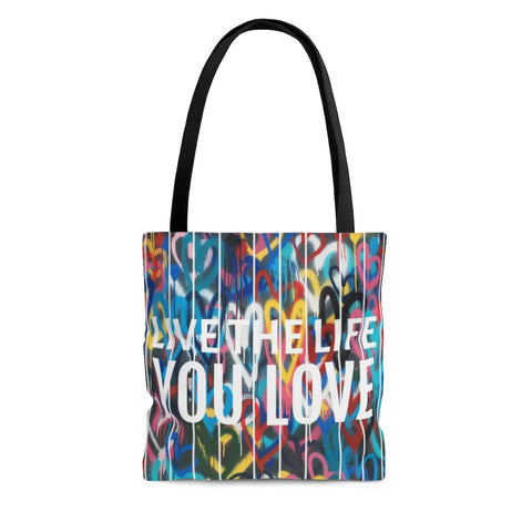 Live the Life LOVE ♡ PRACTICAL TOTE BAG