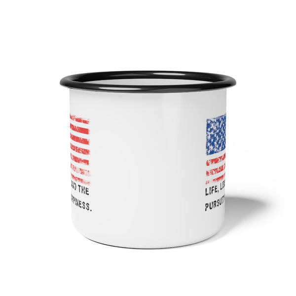 USA .: "Life, Liberty and the pursuit of Happiness" .: Camp Cup (12oz)