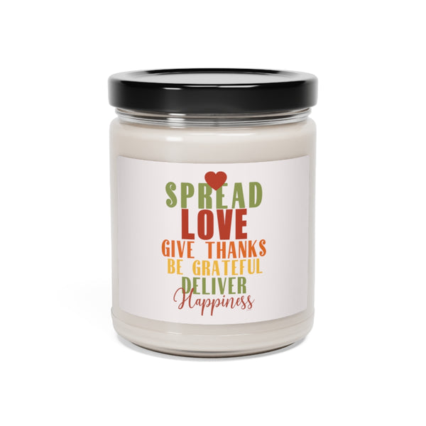 SPREAD LOVE ♡ Inspirational :: 100% natural Soy Candle, 9oz  :: Eco Friendly