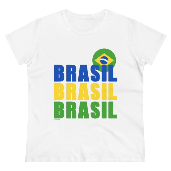 BRASIL .: Women's Midweight Cotton Tee