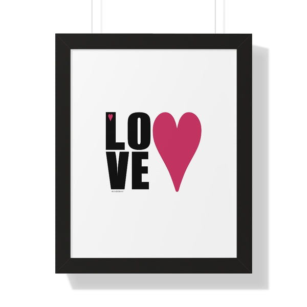 Love ♡ Inspirational Framed Poster Decoration