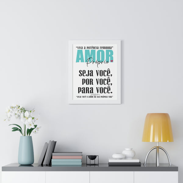 AMOR Próprio ♡ Inspirational Framed Poster Decoration