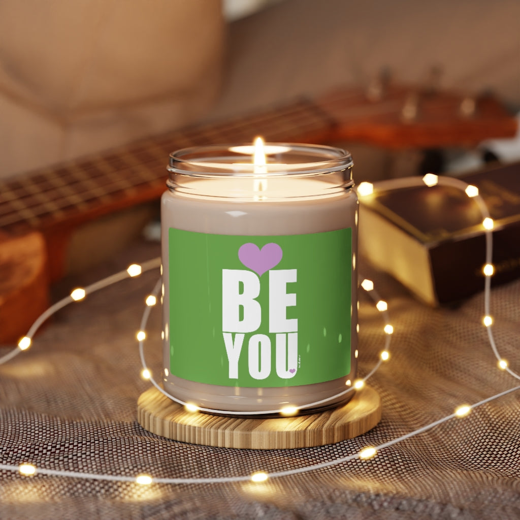 BE YOU ♡ Inspirational :: 100% natural Soy Candle, 9oz  :: Eco Friendly