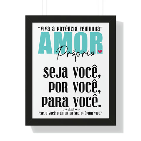 AMOR Próprio ♡ Inspirational Framed Poster Decoration