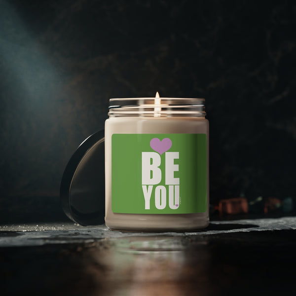 BE YOU ♡ Inspirational :: 100% natural Soy Candle, 9oz  :: Eco Friendly