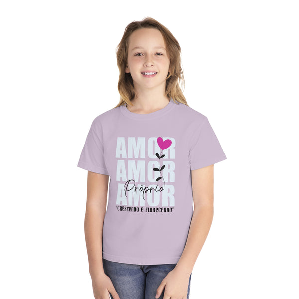 ♡ Amor Próprio .: Crescendo e Florescendo .: Youth girl's Tee (Classic Fit)