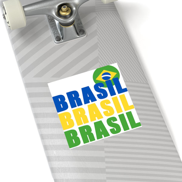 BRASIL .: Square Stickers, Indoor\Outdoor