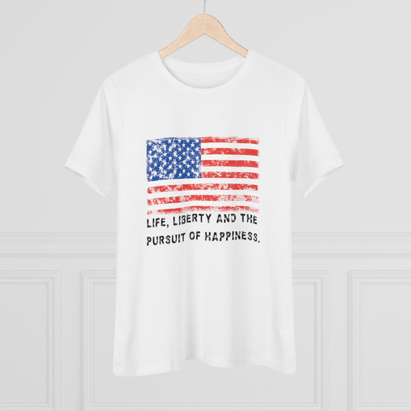 USA "Life, Liberty and the pursuit of Happiness" .:  Premium Relaxed fit T-Shirt