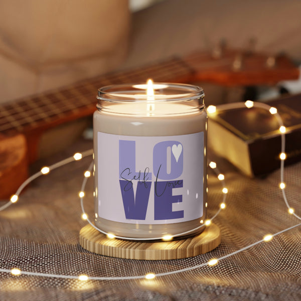 ♡ Self-LOVE .:  Inspirational :: 100% natural Soy Candle, 9oz  :: Eco Friendly