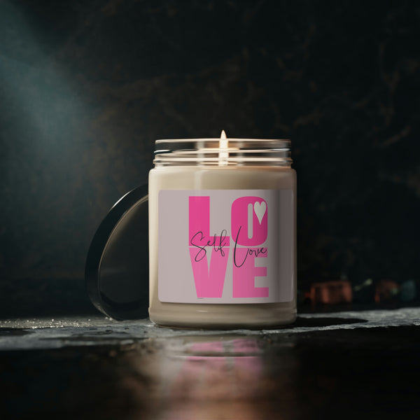 ♡ Self-LOVE .:  Inspirational :: 100% natural Soy Candle, 9oz  :: Eco Friendly