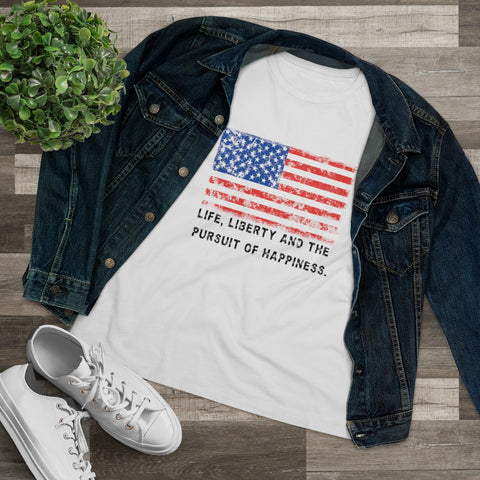 USA "Life, Liberty and the pursuit of Happiness" .:  Premium Relaxed fit T-Shirt