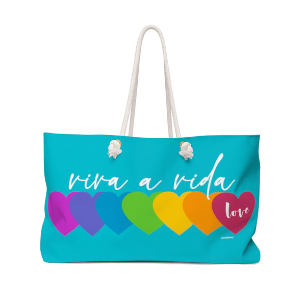 ♡ Viva a Vida :: Colourful Weekender Tote Bag