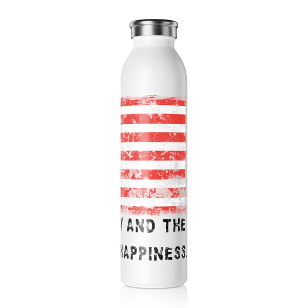 USA "Life, Liberty and the pursuit of Happiness" .: Slim Water Bottle .: 20oz